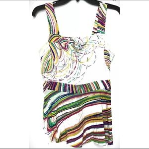 Plenty by Tracy Reese Watercolor Open Back Blouse